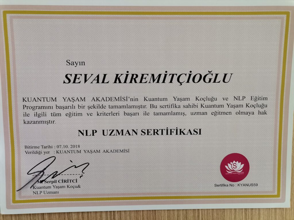 Eğitim ve Yetkinlik Sertifikası